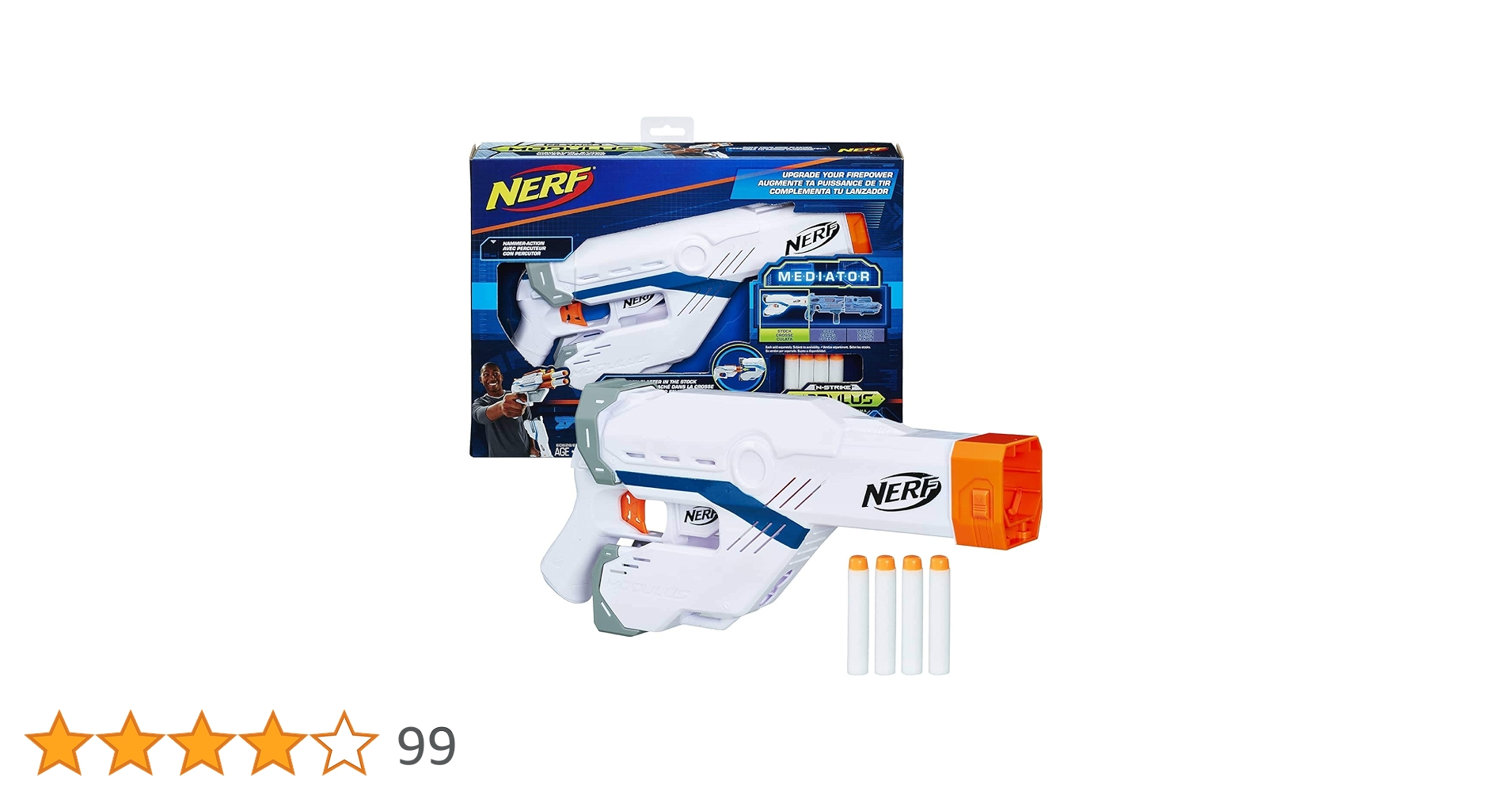 【新品】ナーフ　メディエーター　コア+バレル+ストック　+　ストッケード Amazon.co.jp: ナーフ モジュラス メディエーターストック E0626